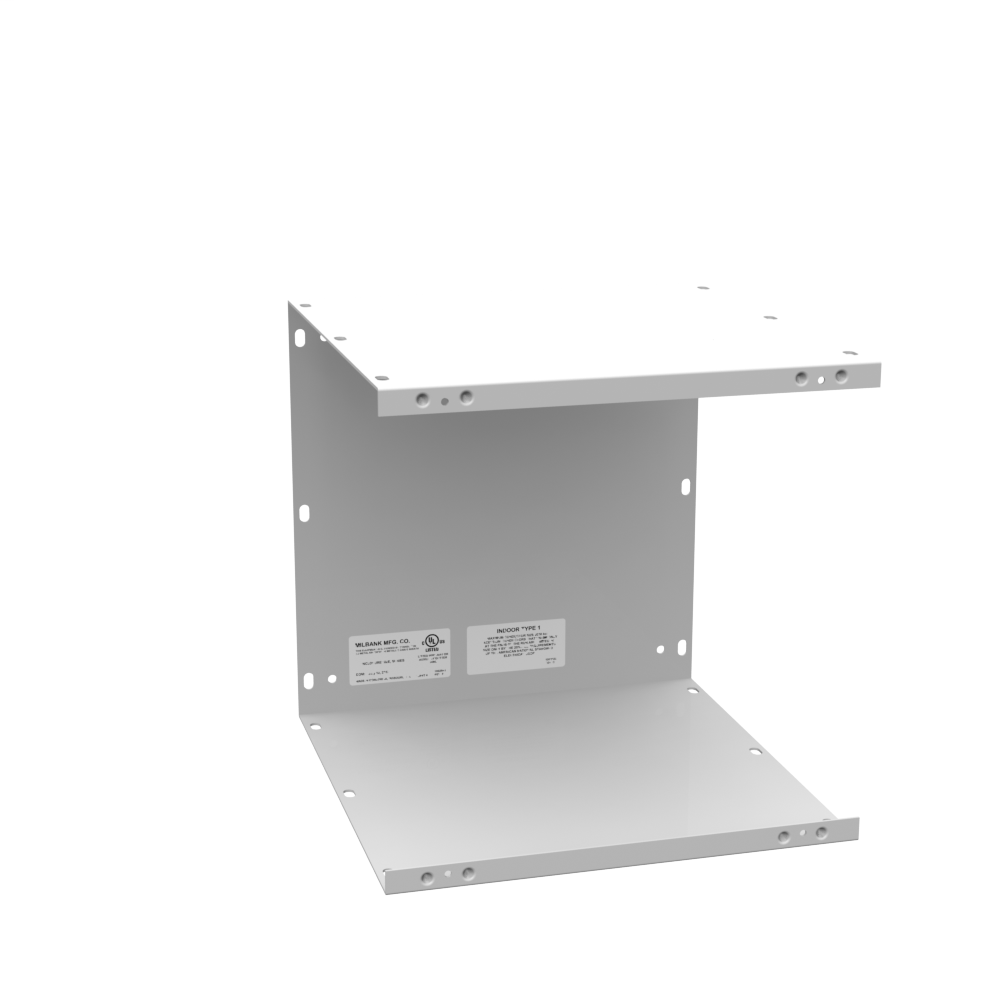 Product image for Milbank 121212-GSC1-NK 12x12x12 Screw Cover Wireway Type 1 UL Listed Steel No Knockouts ANSI 61 Gray