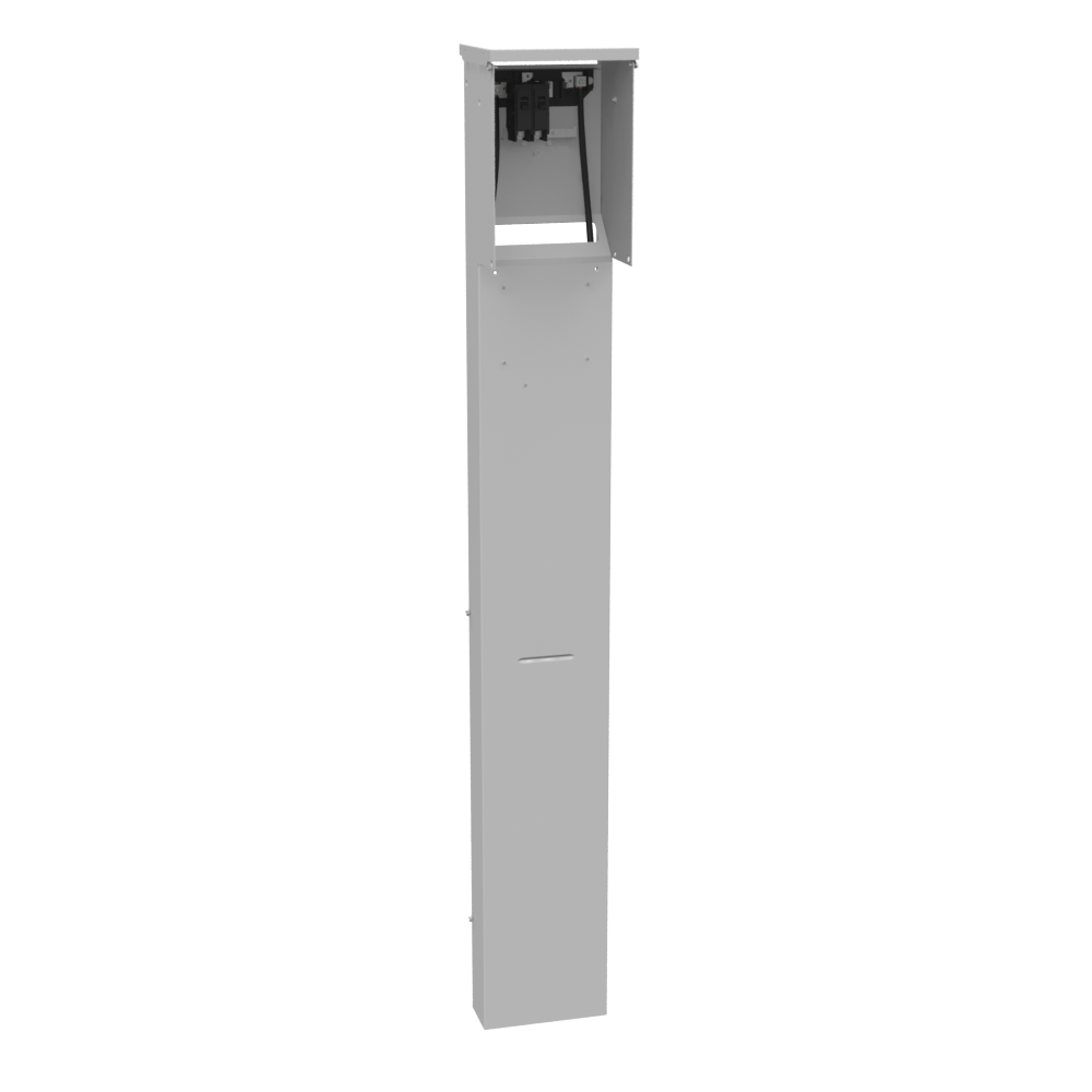 Product image for Milbank U5950-O-41 Unmetered Plain Top TT30 520GR Single Pedestal Direct Bury