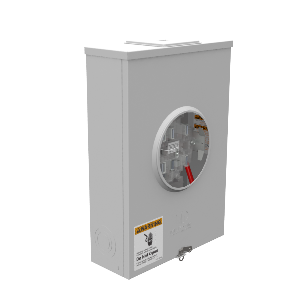 Milbank U9701XPEP 7 Terminal Ringless Large Closing Plate Lever