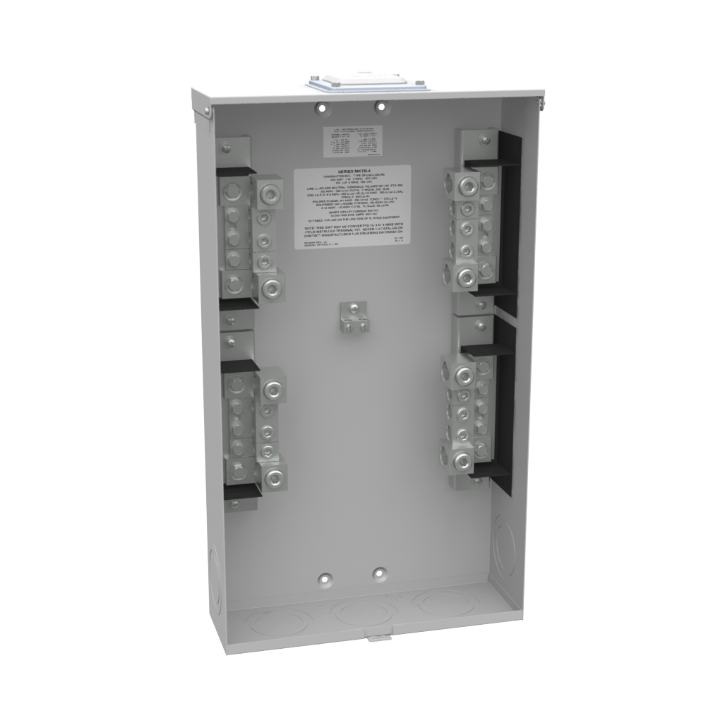 Product image for Milbank U4549-RXL 400 Ampere 3 Phase 600 Volt 16in-27in-5in Painted Steel Lift Off Front Hasp 5 Lugs Per Landing 10k Short Circuit Current Rating