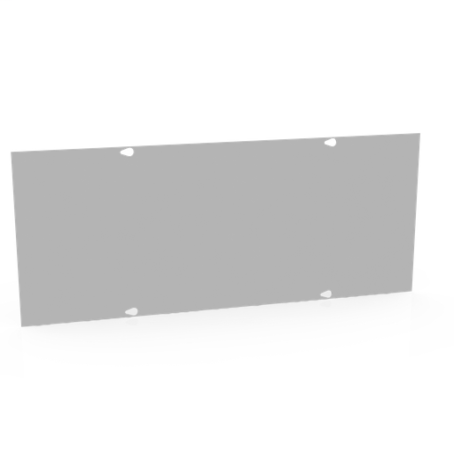 Wireway Cover Non-UL Listed 10x24 Screw Cover ANSI 61 Gray Steel