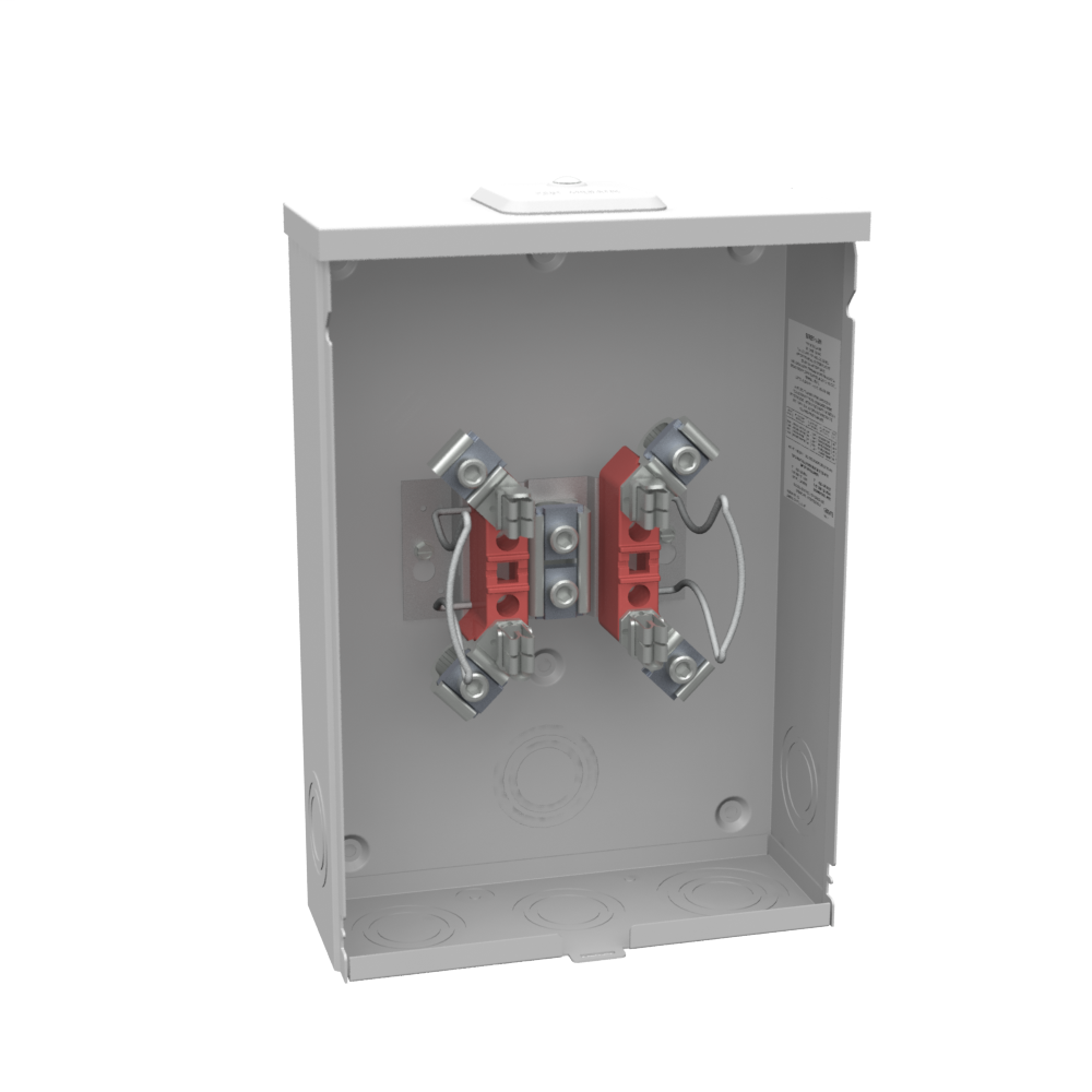 Product image for Milbank U1527-XL 4 Terminal Ringless Small Closing Plate