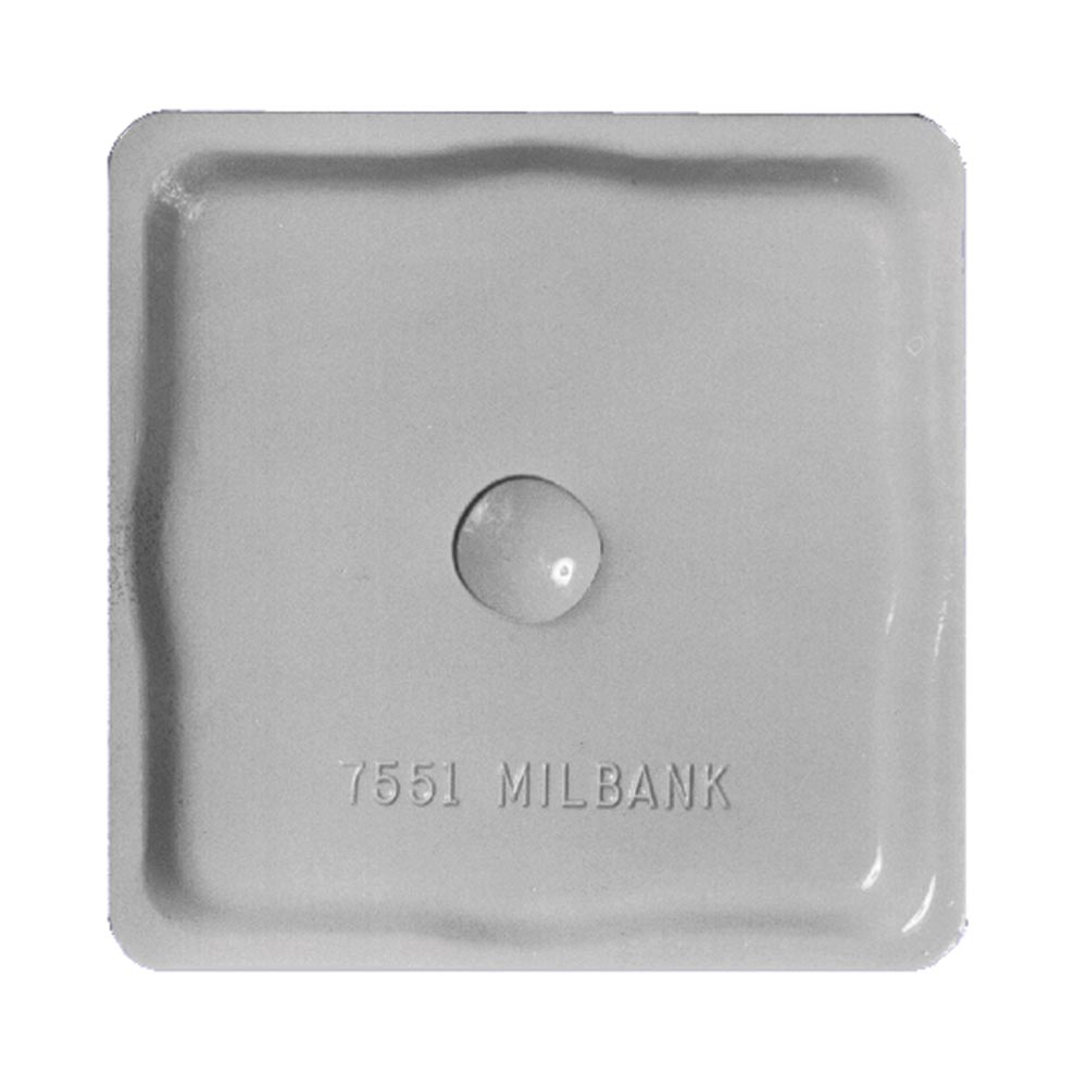 Product image for Milbank A7551-SSH Hub Closing Plate Small Aluminum With Stainless Steel Bolt
