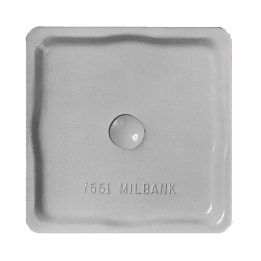 Product image for Milbank A7551-SSH Hub Closing Plate Small Aluminum With Stainless Steel Bolt