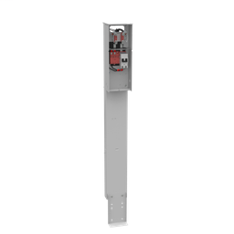 Milbank U5136-O-200S-FMG 4 Terminal Ringless Plain Top 1-200 Ampere Main Breaker Single Pedestal Direct Bury Florida Meter Group