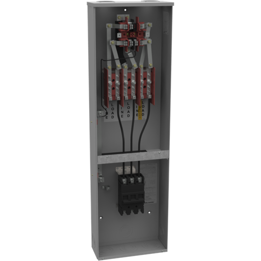 Product image for Milbank 227MTB/22 7 Terminal Ring Type 2-small Closing Plate Link Bypass 1-200 Ampere Main Breaker 22k Ampere Interrupting Capacity Rating