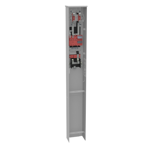 4 Terminal Ringless Plain Top Horn Bypass 1-200 Ampere Main Breaker Provision Single Pedestal Low Profile