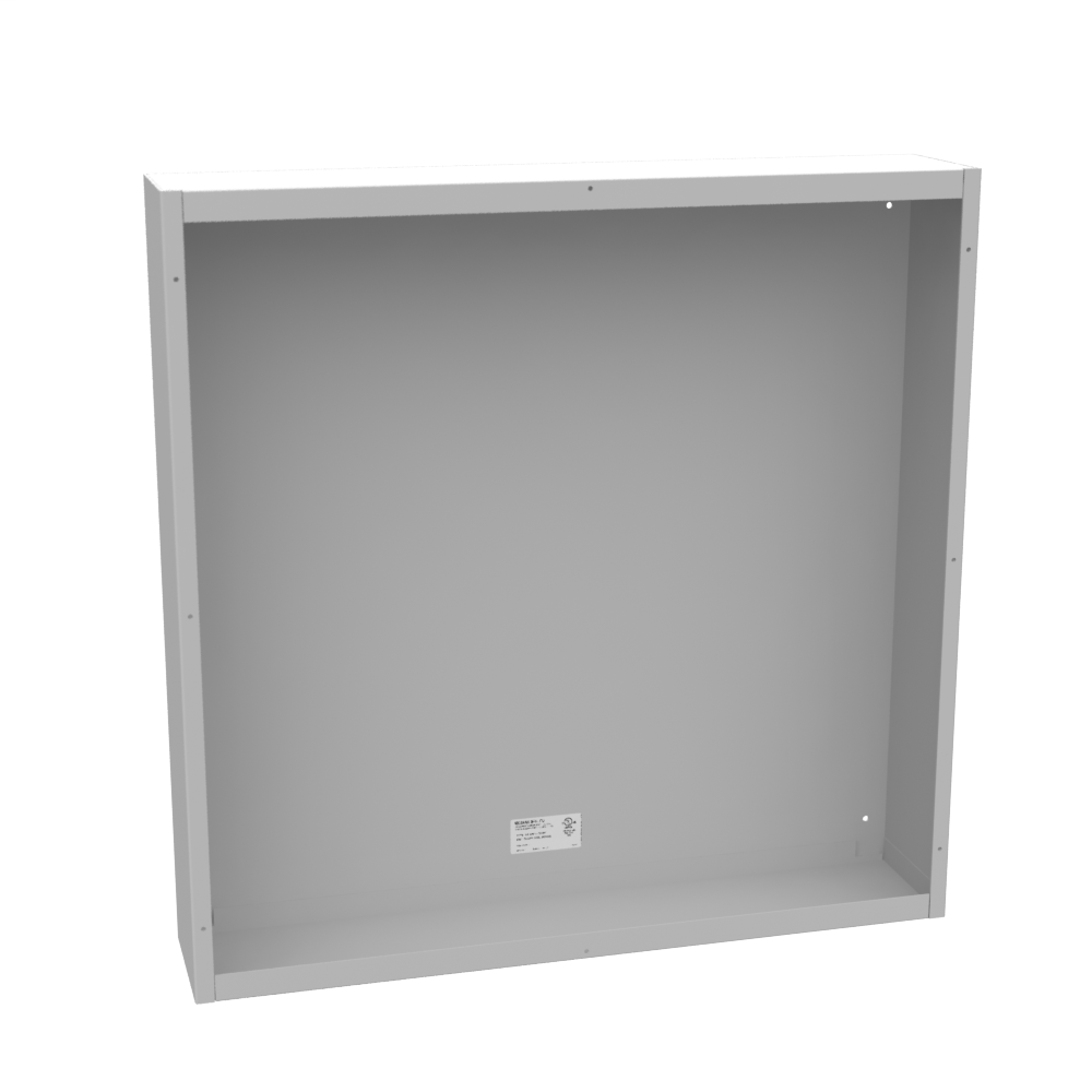 Product image for Milbank 30306-SC1-NK 30x6x30 Screw Cover Type 1 UL Listed Steel No Knockouts ANSI 61 Gray Cover With Teardrop Slots Mounting Holes In Back