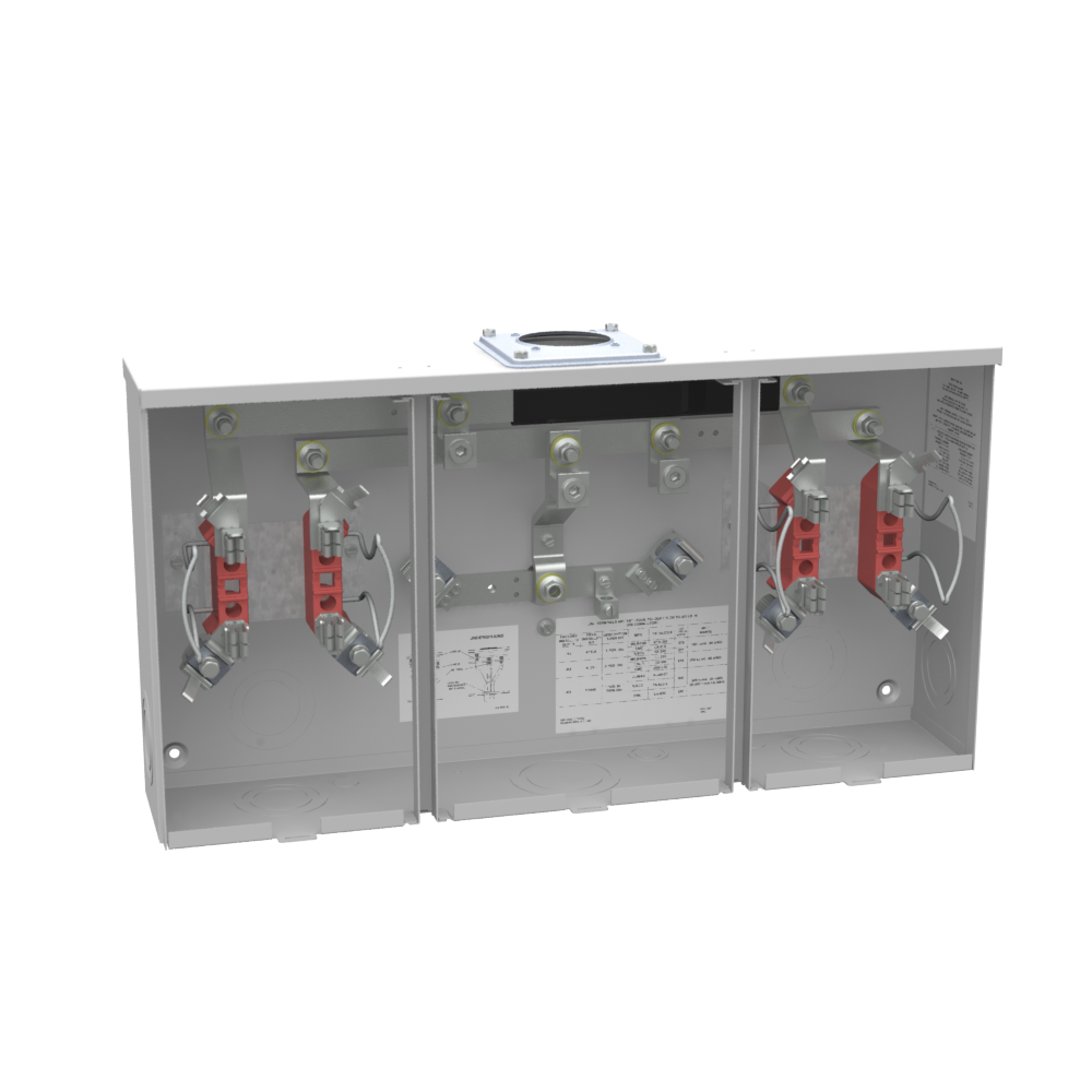 4 Terminal Ringless Large Hub Open Adapt To Small Hub Open Horn Bypass 2 Position Single Connector 6-350kcmil 200 Ampere