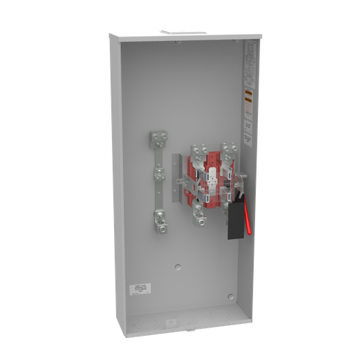 Product image for Milbank U5786-X-K3-K2-BL 4 Terminal Ringless Large Closing Plate Lever Bypass Single Connector 4-600kcmil Double Connector 6-350kcmil 9-16 In Barrel Lock With Bracket Provision