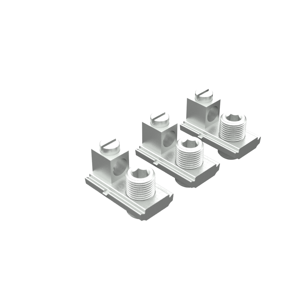Product image for Milbank K4977-INT Tap Connector Kit Internal Hex Slide Nut With 12-1/0 Box Connector 300 Volt Maximum 3 Per Kit