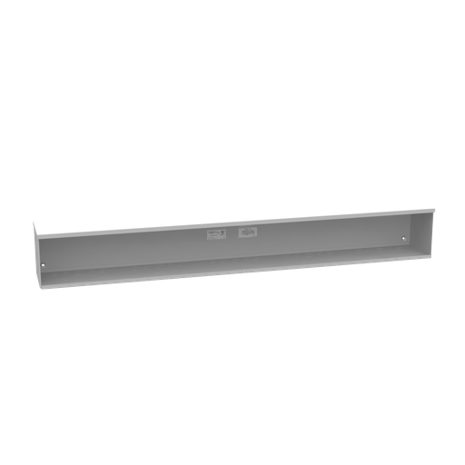 Product image for Milbank 121272-GSC3R 12x72x12 Screw Cover Wireway Type 3R UL Listed Steel Knockouts ANSI 61 Gray Quad D Knockout For Lock