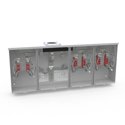 4 Terminal Ringless Large Hub Open Adapt To Small Hub Open Horn Bypass 3 Position Single Connector 6-350kcmil 200 Ampere