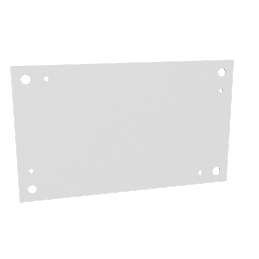 Product image for Milbank A-18P12 Back Panel Non UL Listed 18x12 Hinge Cover White Steel