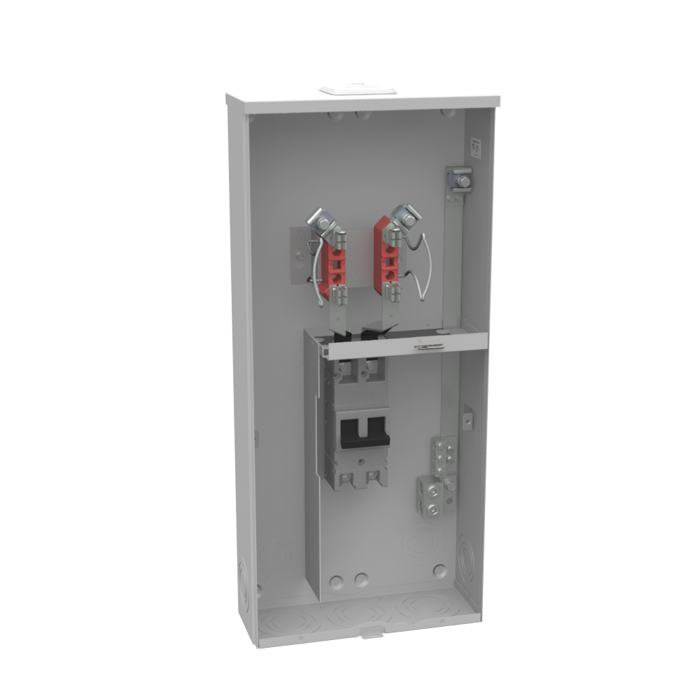 Product image for Milbank U3990-XL-150 4 Terminal Ringless Small Closing Plate 1-150 Ampere Main Breaker 13 In X 29 In X 4.84 In