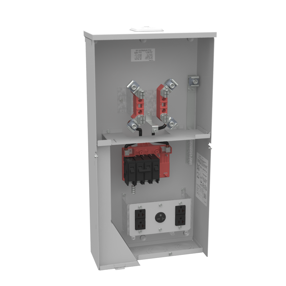 Product image for Milbank U5865-XL-38GBGRW 4 Terminal Ring Type Small Closing Plate 520GR 620GB 520GR Surface Mount