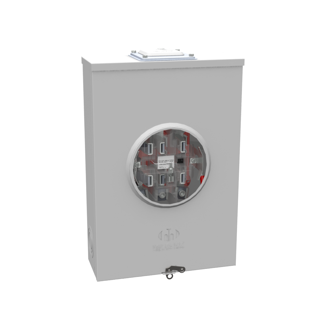 Milbank U8606RXLCECHA 7 Terminal Ringless Large Hub Open Adapt To