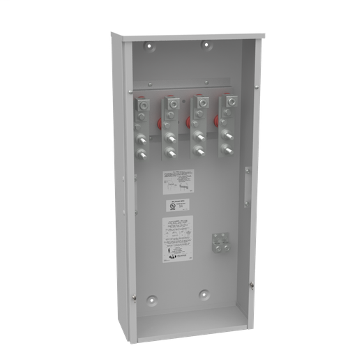 400 Ampere 3 Phase 600 Volt 16in-36in-7in Painted Steel No Knockouts Lift Off Screw Front .5-13 Studs 1 Lug Per Landing - 4-600kcmil 10k Ampere Interrupting Capacity