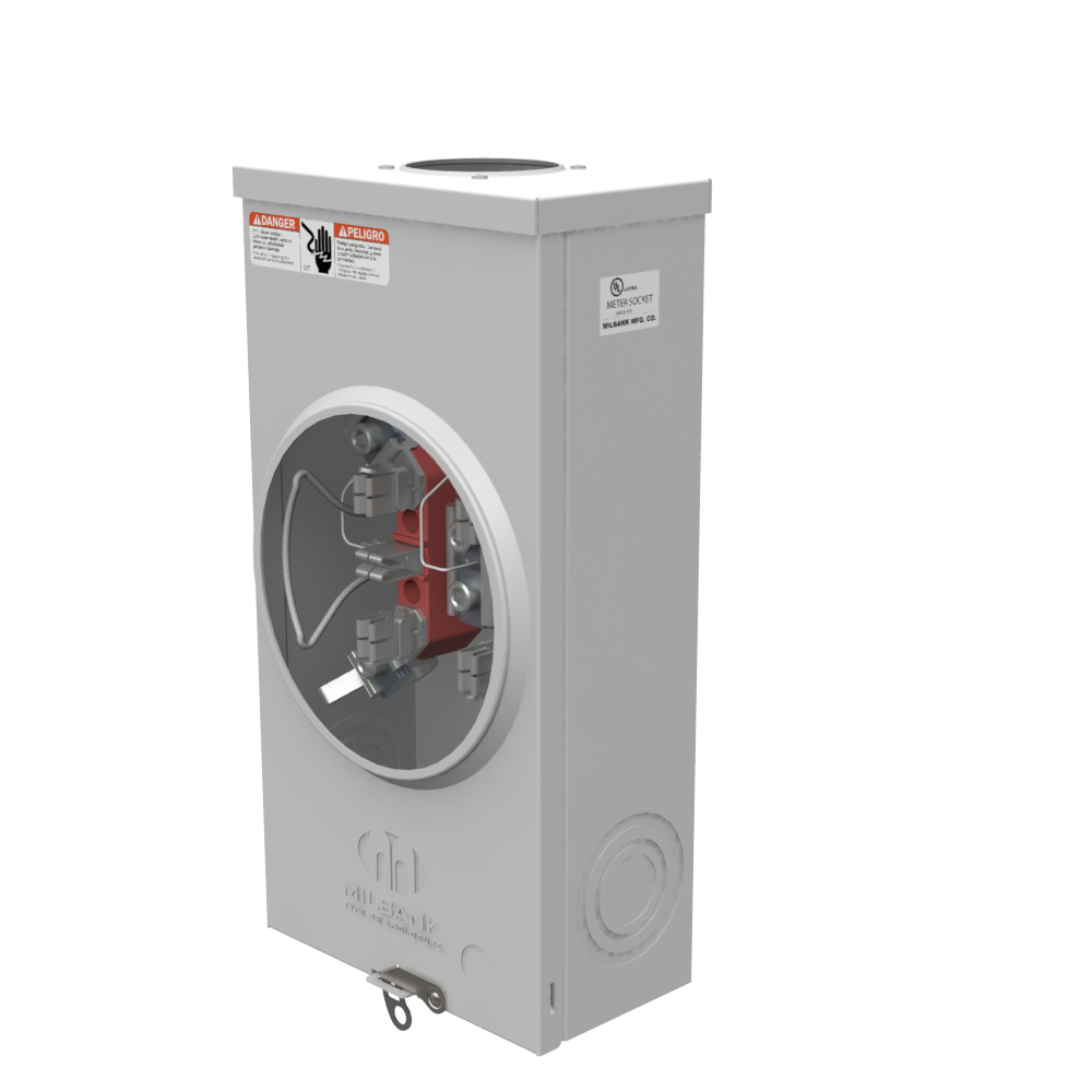 Milbank U1260RLTGKKBLG 5 Terminal Ringless Small Hub Open Triplex