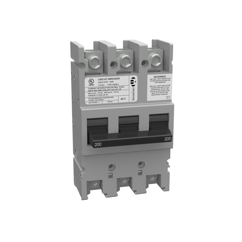 MILB UQFB-3200 200A 3P BOLT-ON CB 1 MILB UQFB-3200 200A 3P BOLT-ON CB 1