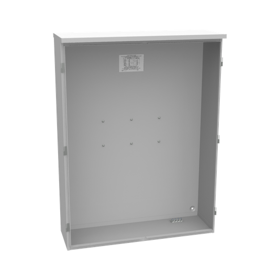36x48x11 Painted Steel Single Front Lift Off Hinged Cover 3 Point Latch Rack Provision Ameren