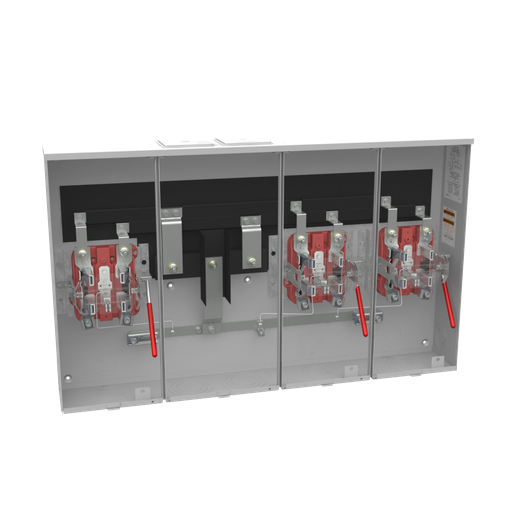 Product image for Milbank U2873-XT 5 Terminal Ringless 2 Large Closing Plates Lever Bypass 3 Position