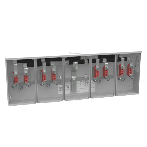 Product image for Milbank U3524-XL-K1 4 Terminal Ring Type Small Closing Plate 4 Position Single Connector 6-350kcmil