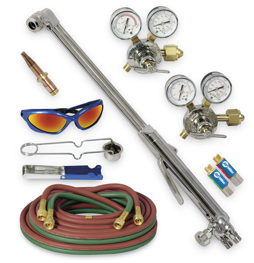 Heavy Duty Hand Cutting Torch Outfit with Acetylene Tips,CGA 300