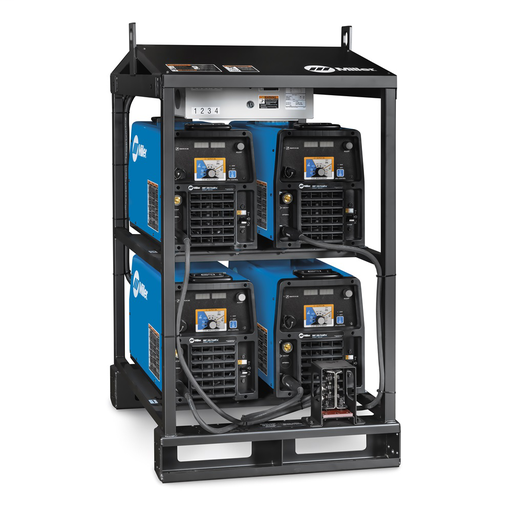 XMT® 350 FieldPro™ Narrow 4-Pack Rack fused 460/575 V Tweco