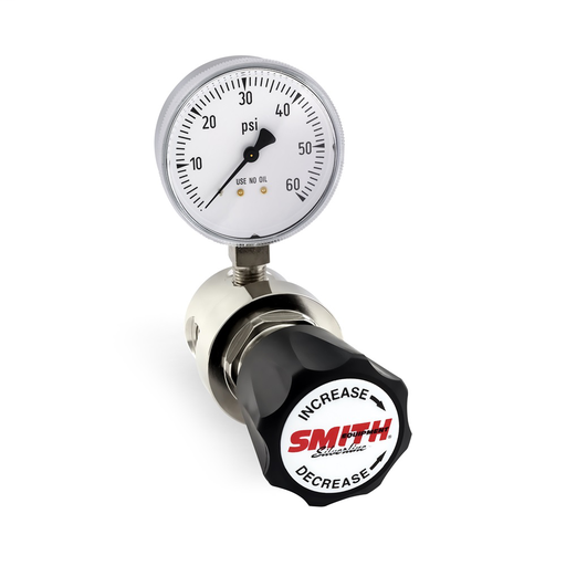 High Purity Analytical Single Stage Brass Line Regulator, 50 psig