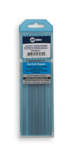 Weldcraftâ„¢ Rare Earth Tungsten, 3/32" x 7" (2.4 mm. X 175 mm.)