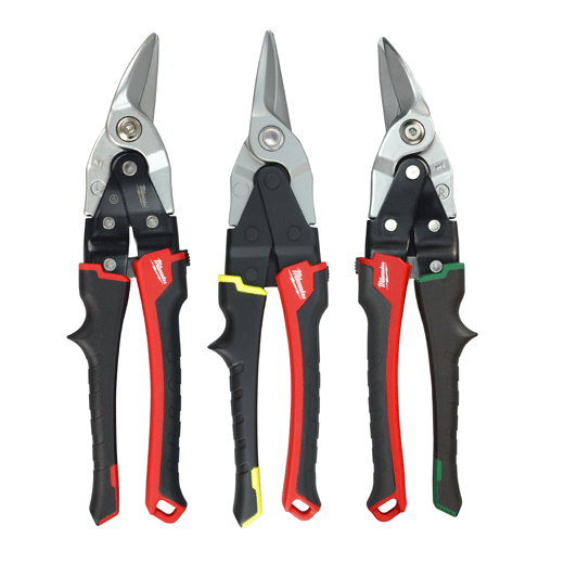 Milwaukee 48-22-4033 3-Piece Aviation Snips R-L-S Cutting