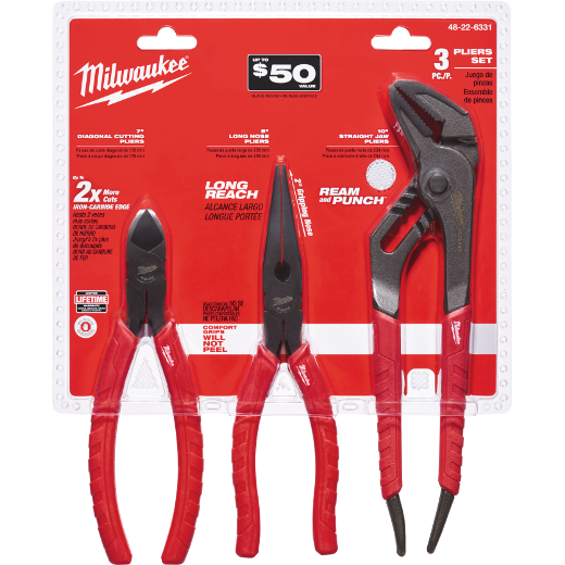 Milwaukee 48-22-6331 3PC PLIERS KIT
