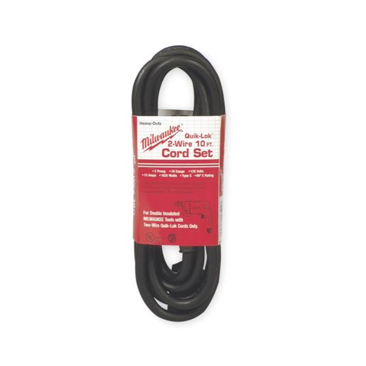 10' 2-Wire QUIK-LOK W/Twist Lock Plug Cord