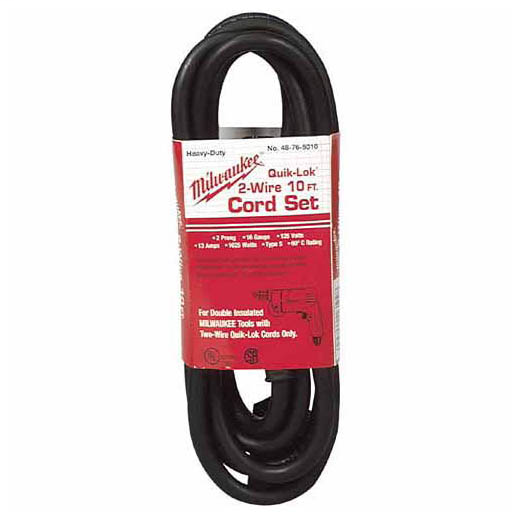 Milwaukee Tool 48-76-5010 10 Foot 16-2s Quik-Lok Cord Milwaukee Tool 48-76-5010 10 Foot 16-2s Quik-Lok Cord