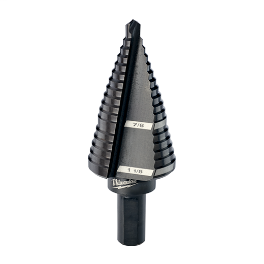 Milwaukee Tool 48-89-9203 #3 2-Flute Black Oxide Coated Step Drill Bit Milwaukee Tool 48-89-9203 #3 2-Flute Black Oxide Coated Step Drill Bit