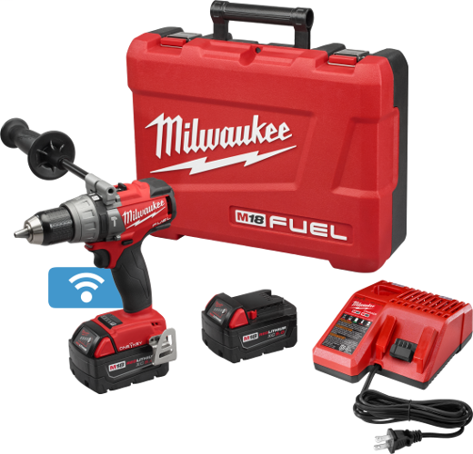 Product image for Milwaukee 2706-22 M18 FUEL™ 1/2" Hammer Drill/Driver with ONE-KEY™ Kit