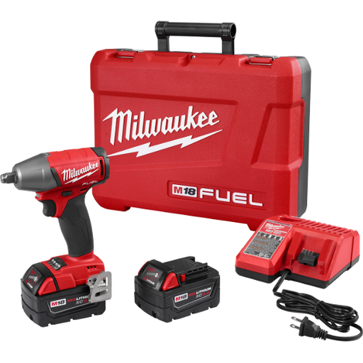 Product image for Milwaukee 2755B-22 M18 FUEL™ 1/2" Compact Impact Wrench w/ Friction Ring Kit