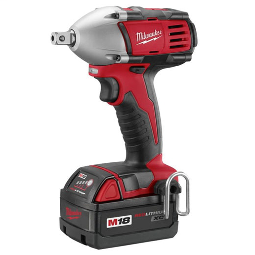 Product image for Milwaukee 2652-22 M18 1/2 Compact Impact Wrench with Pin Kit and 2 Batttey