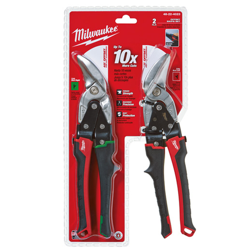 Product image for Milwaukee 48-22-4023 2PC OFFSET SNIPS SE