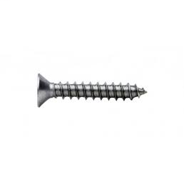 Product image for Cully 73016J 10 x 1" Self-Tapping Sheet Metal Screw, Flat Head, Square Drive, 18-8 Stainless Steel, Jar