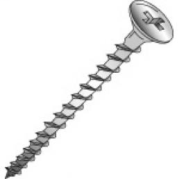 Product image for Cully 79620 6 x 1" Drywall Screw, Bugle Head, Coarse Thread, Phillips, Yellow Zinc