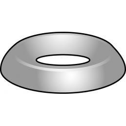 Product image for Cully 71105 #6 Finish Cup Washer, Type 18-8 Stainless Steel