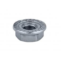 Product image for Cully 70230J 5/16"-18 Serrated Flange Hex Nut, Type 18-8 Stainless Steel , Jar