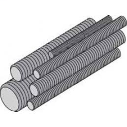 Product image for Cully 59804 1/4"-20 x 10' Threaded Rod, Zinc