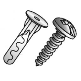 Product image for Cully 39422 #10-12 Phillips/Slotted TOGGLER® ALLIGATOR® Solid & Hollow Wall Anchor Kit, Includes 1/4" Carbide Drill Bit, Plastic