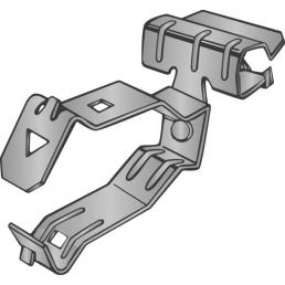 Product image for Minerallac SFC516KC38 Side Mount Flange Clamp with Closed Conduit Clip, Hammer On Clamp