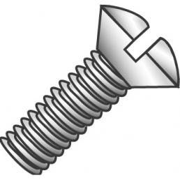 Wall Plate Screw 6-32 X 1/2 OHMS SLOT WHITE