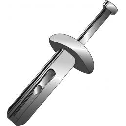 Product image for Cully 59011 3/16 x 7/8" Zamac Hammer Drive Nailin Anchors, Light Duty Concrete, Solid Brick or Block