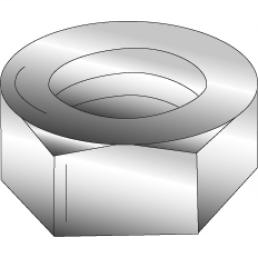 Product image for Cully 40225 1/4"-20 Grade 5 Hex Nut, Zinc